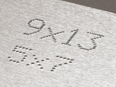 Dva formáty maticového fontu v základu.