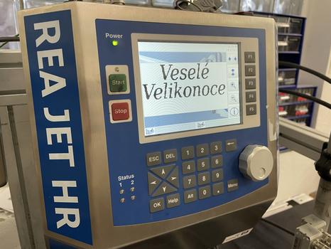 Prostřednictvím kontroleru REA JET TITAN PLATFORM je možné pohodlně vytvářet značicí úlohy.