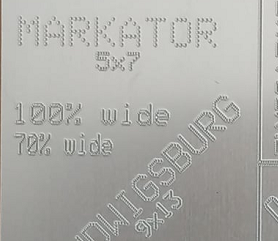 Značení alfanumerických znaků.