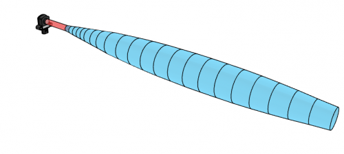 3D model snímače Baumer UF401 včetně zvukového kuželu pro snadnou konstrukci strojů.