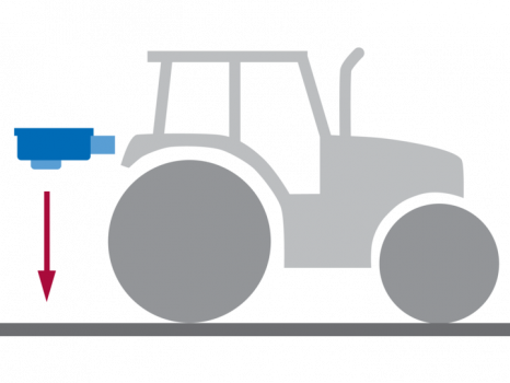 Měření vzdálenosti od země.