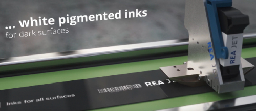 Značicí zařízení REA JET HR pro tisk ve vysokém rozlišení.
