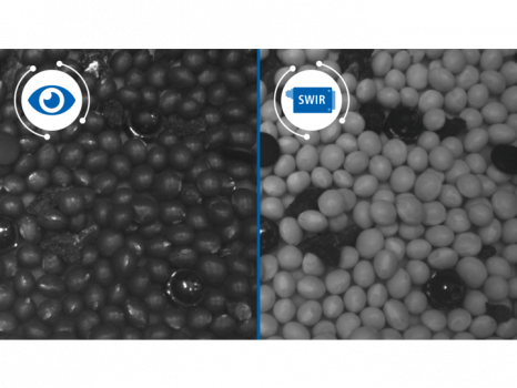 Detekce přítomnosti cizích objektů pomocí SWIR kamer Baumer.