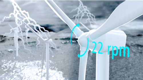 Generátory větrné energie.