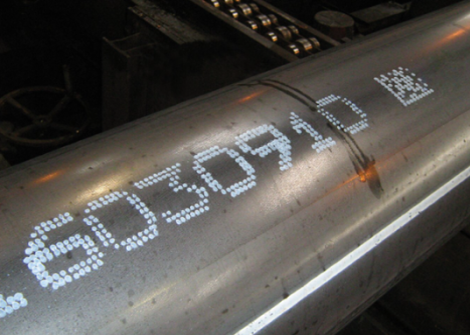 Značení ocelových potrubí inkoustovou technologií REA JET DOD.