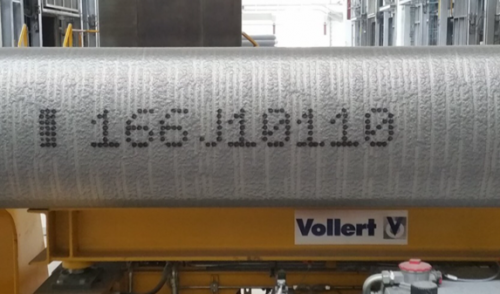 Značení objemných kovových dílů technologií REA JET ST.