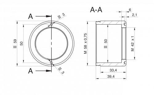 11137781.png - Adapter M58 / M42x1-Mount (45,5 mm)