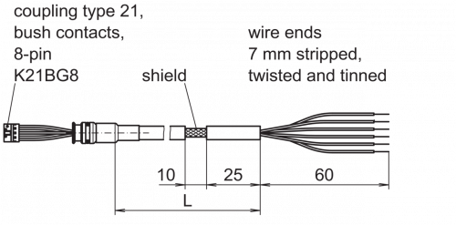 Anschlusskabel_K21BG8_v60-oBIo_ITD21H02_GEFRAN_MZ_EN.png - Connection cable with tinned wire ends (UL/CSA), 8 m