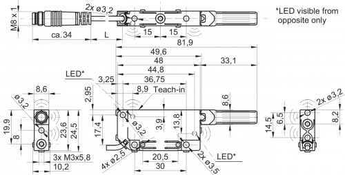 2214-UxCK_09_KS35AD1_Teach.png - UNCK 09G8914/KS35AD1 - Ultrasonic proximity sensors