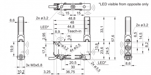 2281-UxDK_09_D1_Teach.png - UNDK 09G8914/D1 - Ultrasonic proximity sensors - smallest objects/openings