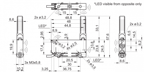 2282-UxDK_09_D1.png - UNDK 09T9114/D1 - Ultrasonic distance measuring sensors - smallest objects/openings