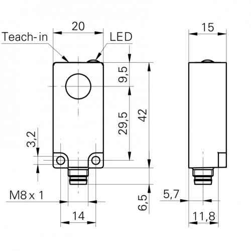 0024-UNDX20xxx14_S35.png - URDK 20P6912/S35A - Ultrasonic retro-reflective sensors