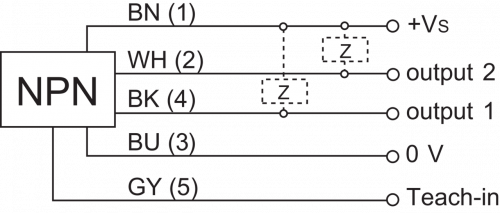 Zchn-2080-3.png - UZAM 70N8131/S14C - Ultrasonic 2 point proximity switch - large sensing distance