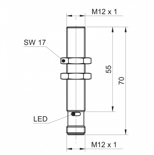 2726-UNAM_12x8910_S14O.png - URAM 12N8910/S14O - Ultrasonic retro-reflective sensors - high speed