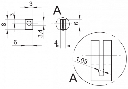 2510-10119912.png - Mounting bracket Ø 1.1 mm - Mounting bracket Ø 1,1 mm