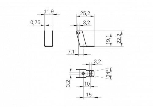 1514-114216.png - Mounting bracket series 10 (U design) - Mounting bracket series 10 (U design)