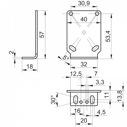 1525-161695.png - Mounting bracket for sensors series 13 (L design) - Mounting bracket for sensors series 13 (L design)