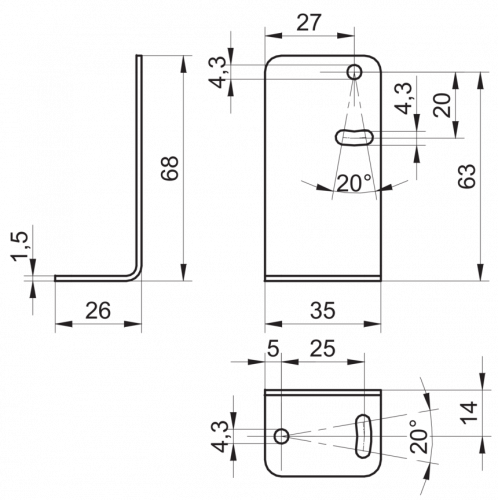 2578-11046278.png - Mounting bracket series 14 washdown - Mounting bracket series 14 washdown