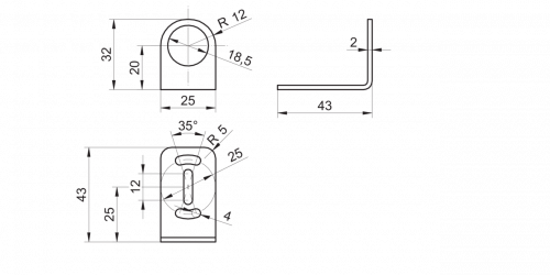 3985-ZADAP-M18.LONG.png - ZADAP-M18.LONG - Mounting bracket long series 18 (L design)