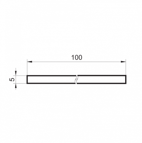 Zchn-2794-0100.png - Z-FTDF 005I0100 - Reflective tape rectangular 5 x 100 mm