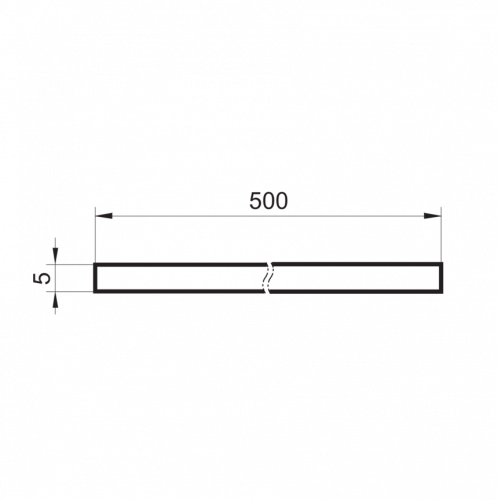 Zchn-2794-0500.png - Z-FTDF 005I0500 - Reflective tape rectangular 5 x 500 mm