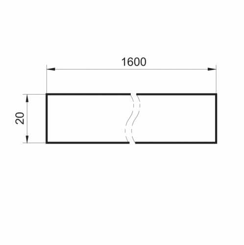 Zchn-2795-1600.png - Z-FTDF 020I1600 - Reflective tape rectangular 20 x 1600 mm