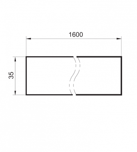 Zchn-2796-1600.png - Z-FTDF 035I1600 - Reflective tape rectangular 35 x 1600 mm