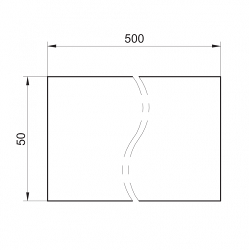 Zchn-0115-0500.png - Z-FTDF 050I0500 - Reflective tape rectangular 50 x 500 mm