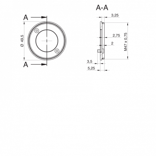 11185373.png - Tube Adapter A M47 hard anodized