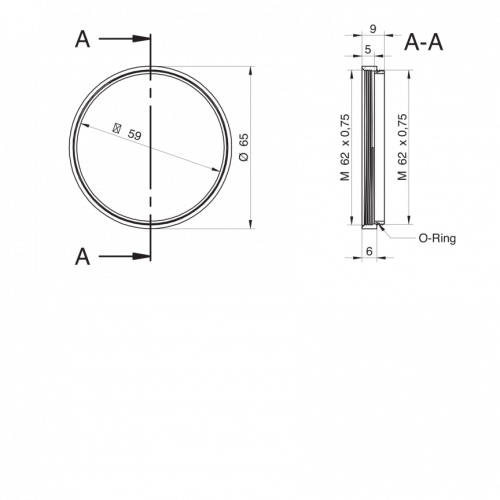 11185376.png - Tube Module 6 mm M62 hard anodized