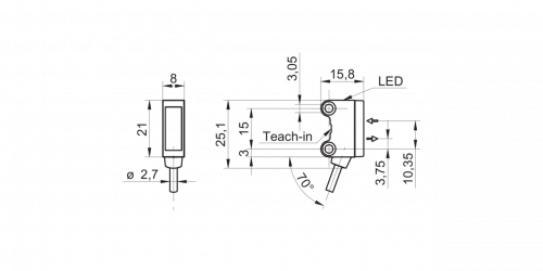 4304-O200_GP-xxxmT.xxxx.png - O200.GP-GW1J.72CV/E039 - Diffuse sensors with background suppression - miniature