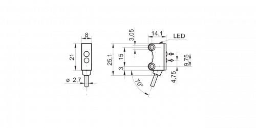 4310-O200_GR.F-xxxoT.xxxx.png - O200.GR.F-NV1Z.72CV/BX15 - Diffuse sensors with background suppression - miniature