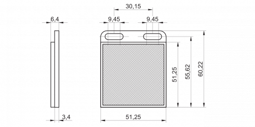 4652-FTDR_048U048.png - FTDR 048U048 - Reflector rectangular 60 x 51 mm