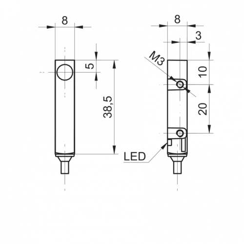 3013-IFFM_08xxx01_O1L_G2.png - IFFM 08N3701/O1L - Inductive proximity switch - miniature
