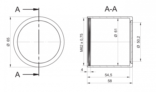 11701125.png - Tube M62 hard anod. scratchproof glass