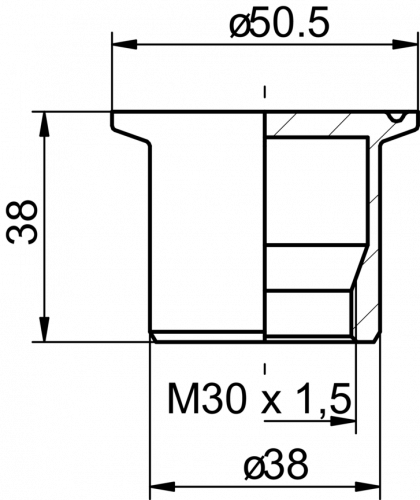 Flansch_RR30_11700293.png - ZPH1-9B13 - Hygienic adapter RR30
