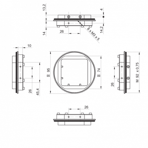 11704315.png - Tube Adapter E M92 hard anodized