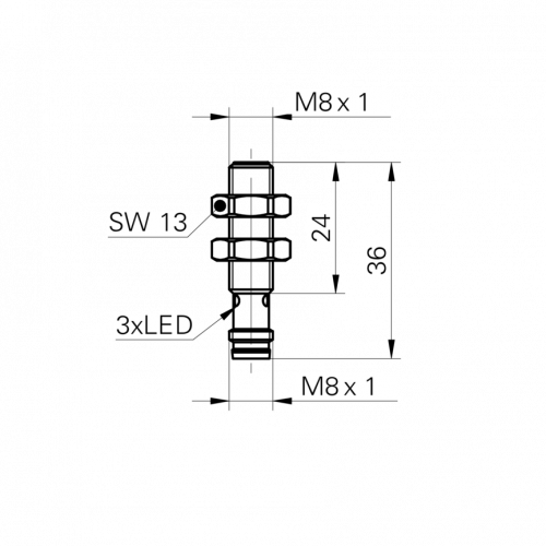 0979-IFRM_08xxxA3_S35L.png - IFRM 08P37A3/S35L - Inductive proximity switch - miniature
