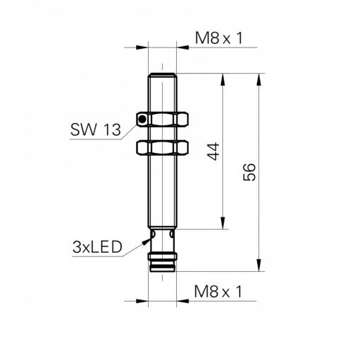0985-IFRM_08xxxA4_S35L.png - IFRM 08P17A4/S35L - Inductive proximity switch - miniature