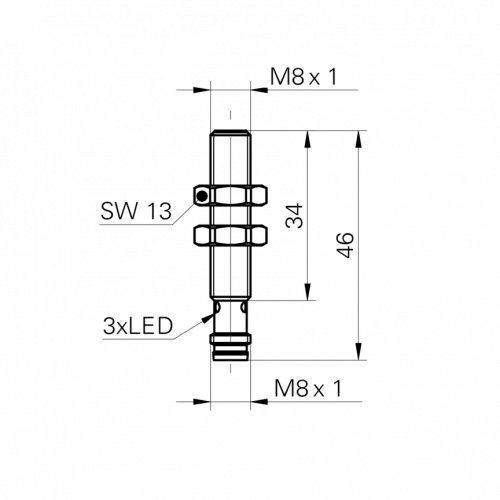 0980-IFRM_08xxxA1_S35L.png - IFRM 08P37A1/S35L - Inductive proximity switch - miniature