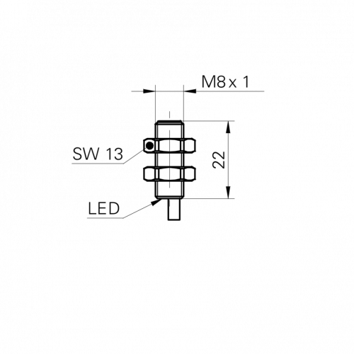 0917-IFRM_08xxx13_L.png - IFRM 08N3713/L - Inductive proximity switch - subminiature