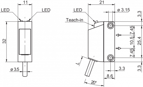 O330.GP_cable_sleeve.png - O330.GP-NLNVT.72ZV/T003 - Diffuse sensors with background suppression - miniature