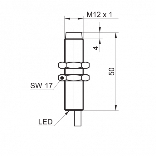 2409-IFRM_12xx3T1_L.png - IFRM 12N13T1/PL - Inductive proximity switch - outdoor and washdown
