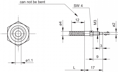 3948-FUF_xxxB1003.png - FUF 050B1003 - Glass fiber optic cable