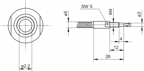 3950-FUF_xxxB1011.png - FUF 025B1011 - Glass fiber optic cable