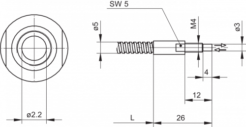 3969-FUF_xxxA1011.png - FUF 050A1011 - Glass fiber optic cable