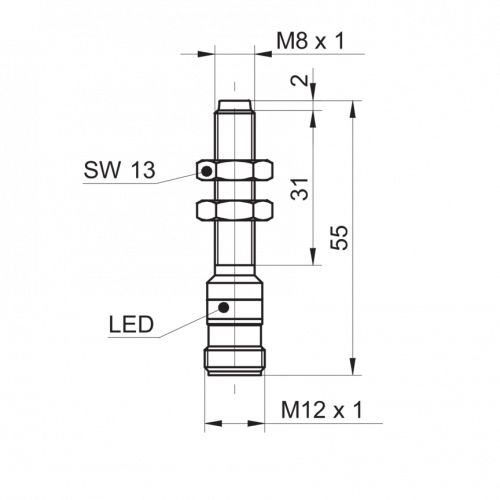 2383-IFRR_08xx3T1_S14L-9.png - IFRR 08P33T1/S14L-9 - Inductive proximity switch - outdoor and washdown