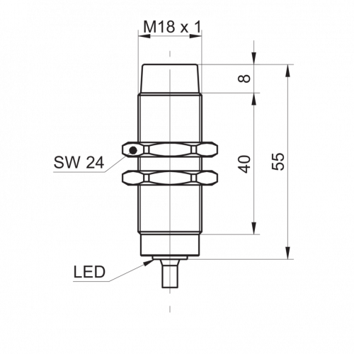 2392-IFRR_18xx3T1_L-9.png - IFRR 18P13T1/L-9 - Inductive proximity switch - washdown
