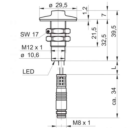 2537-CFAK_12P1140_KS35L.png - CFAK 12N3140/KS35L - Capacitive proximity sensors