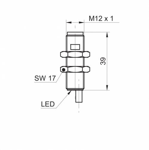 0904-CFAK_12_Kabel.png - CFAK 12P3103 - Capacitive proximity sensors - in direct media contact